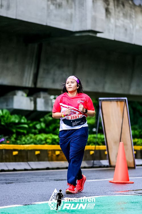 Race photo from Smartfren Run 2024