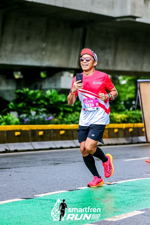 Race photo from Smartfren Run 2024