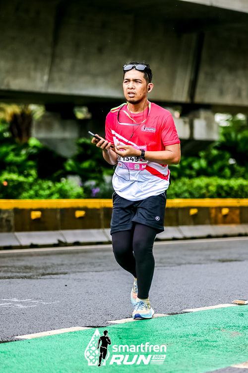 Race photo from Smartfren Run 2024