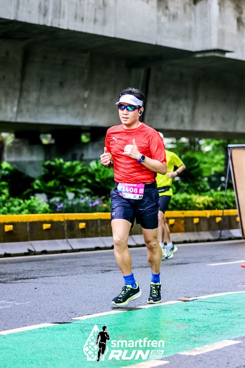 Race photo from Smartfren Run 2024