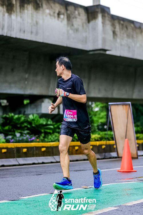 Race photo from Smartfren Run 2024