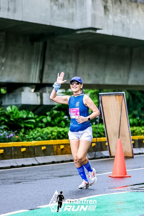 Race photo from Smartfren Run 2024