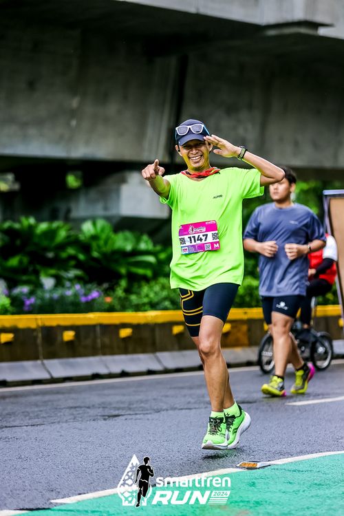 Race photo from Smartfren Run 2024