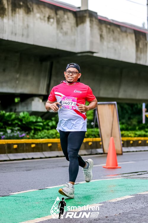 Race photo from Smartfren Run 2024