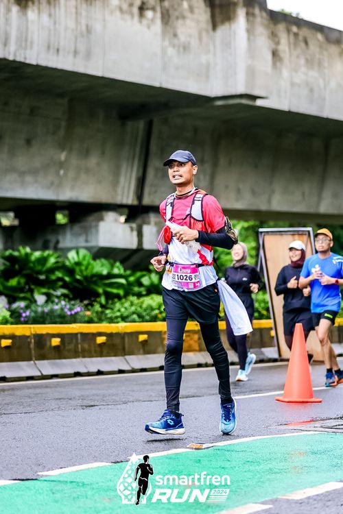 Race photo from Smartfren Run 2024