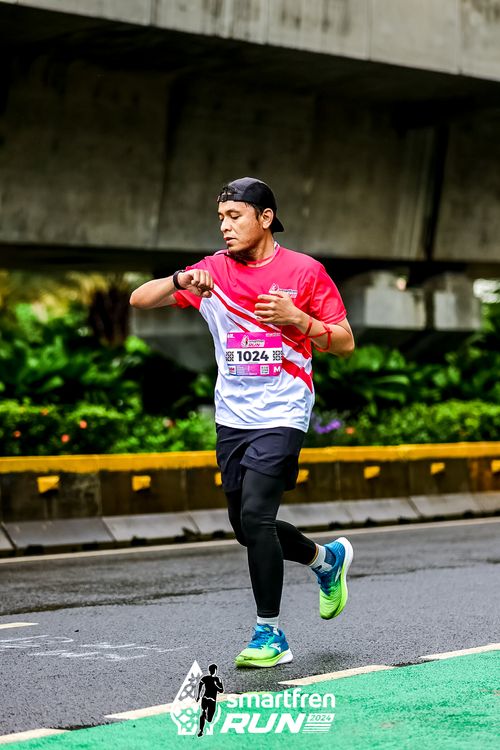 Race photo from Smartfren Run 2024