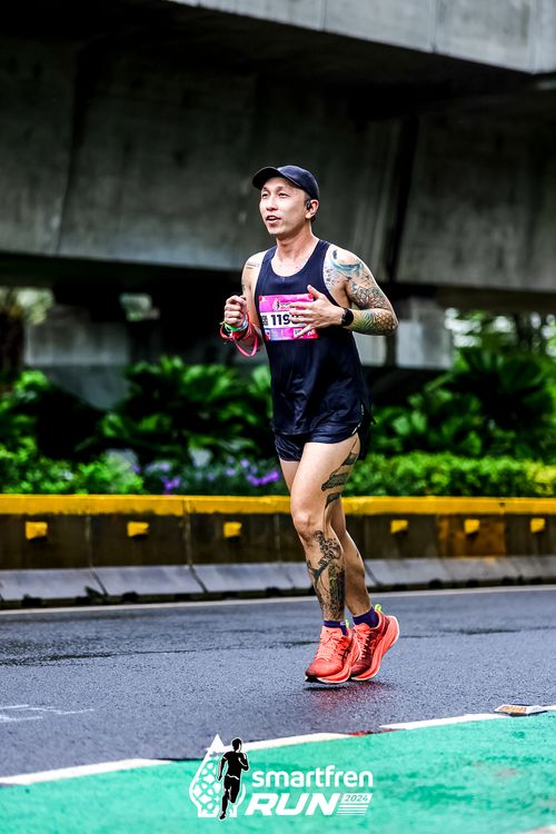 Race photo from Smartfren Run 2024