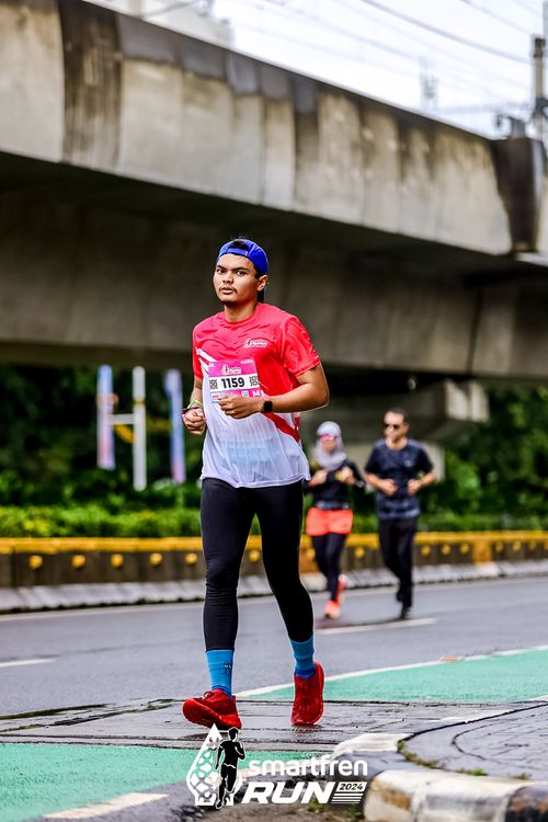 Race photo from Smartfren Run 2024