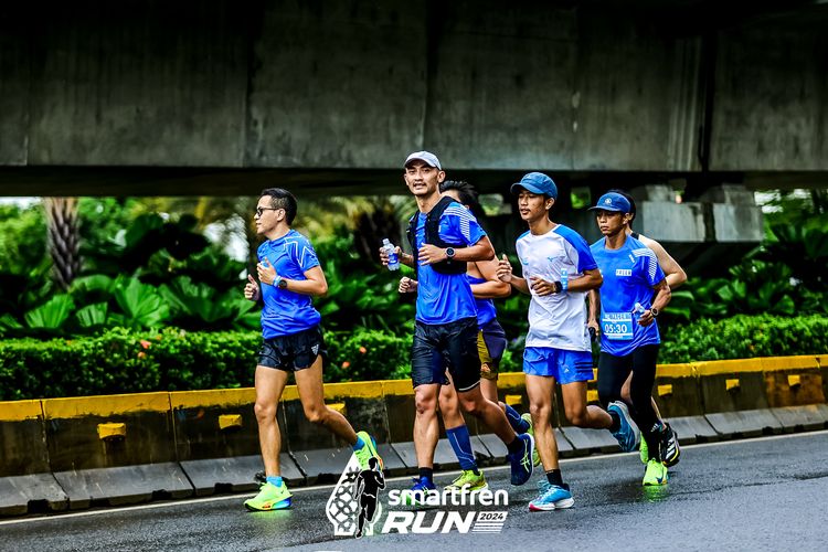 Race photo from Smartfren Run 2024