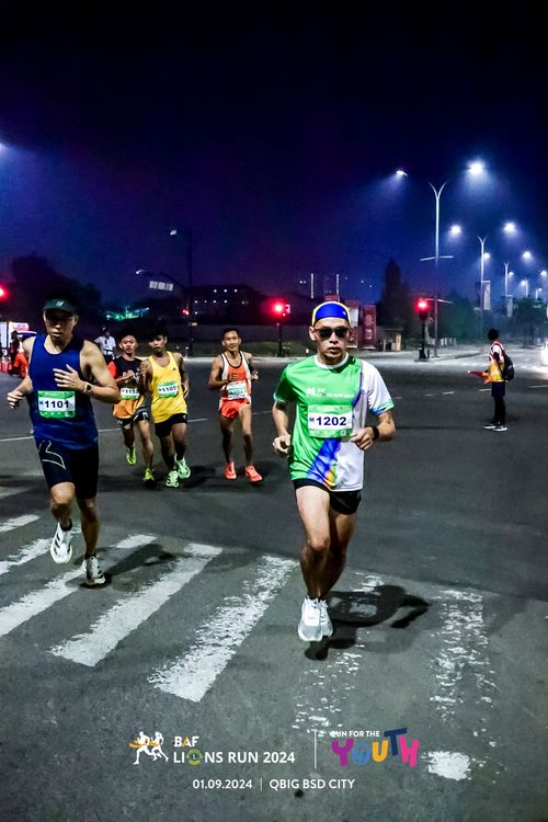Race photo from BAF LIONS RUN 2024