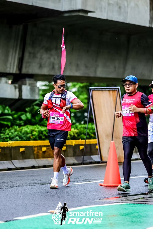 Race photo from Smartfren Run 2024