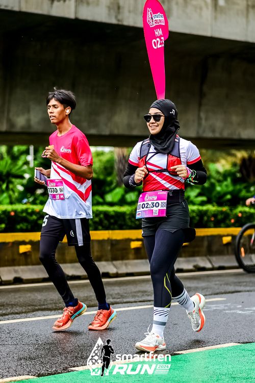 Race photo from Smartfren Run 2024