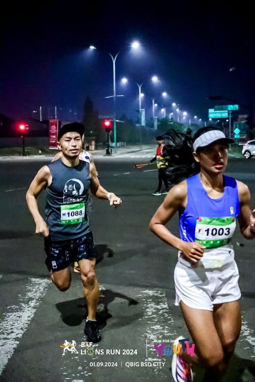 Race photo from BAF LIONS RUN 2024