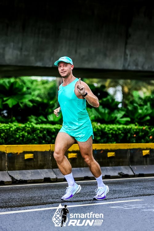 Race photo from Smartfren Run 2024