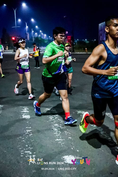 Race photo from BAF LIONS RUN 2024