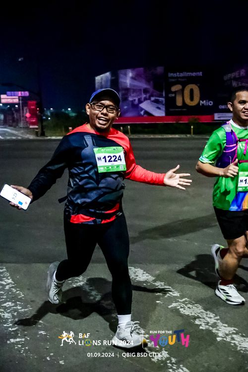 Race photo from BAF LIONS RUN 2024