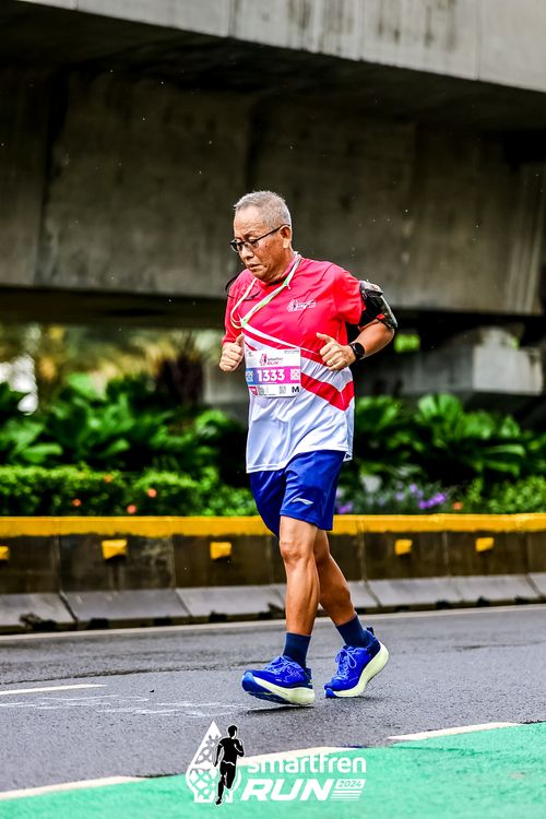Race photo from Smartfren Run 2024