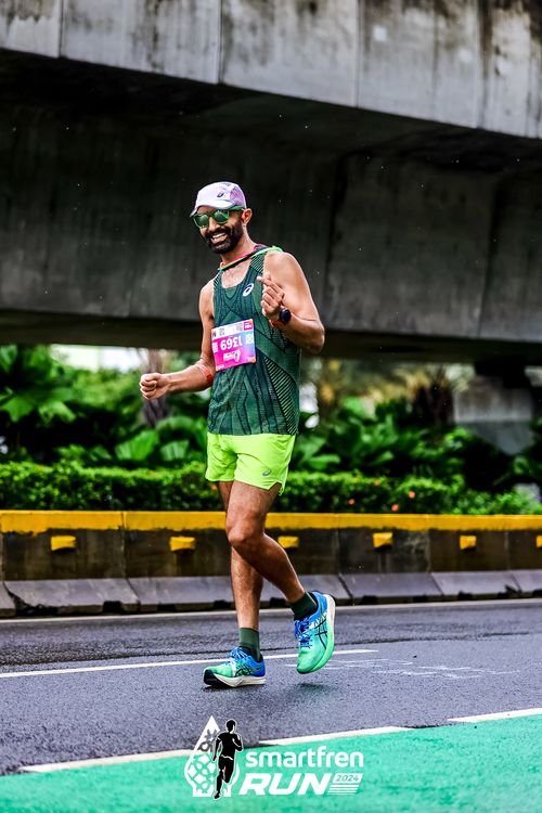 Race photo from Smartfren Run 2024