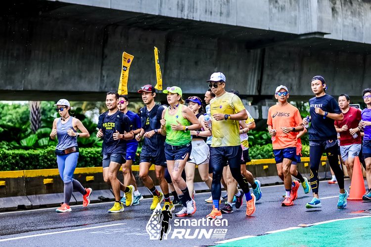 Race photo from Smartfren Run 2024