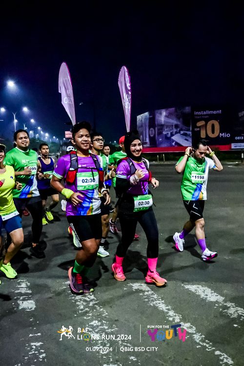 Race photo from BAF LIONS RUN 2024