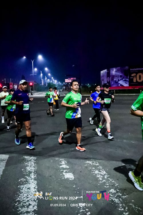 Race photo from BAF LIONS RUN 2024