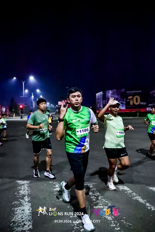 Race photo from BAF LIONS RUN 2024