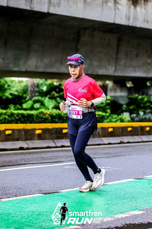 Race photo from Smartfren Run 2024
