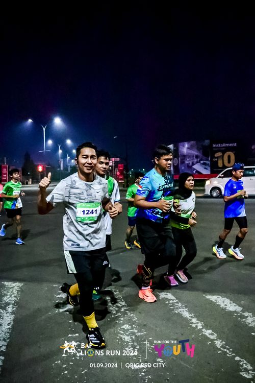 Race photo from BAF LIONS RUN 2024