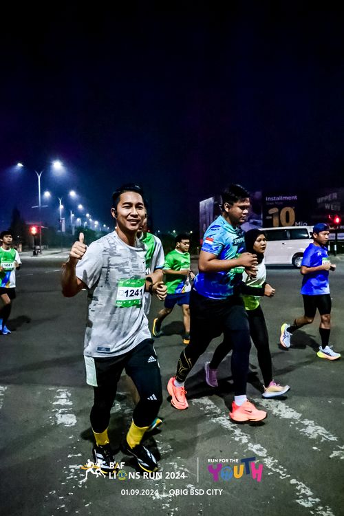 Race photo from BAF LIONS RUN 2024