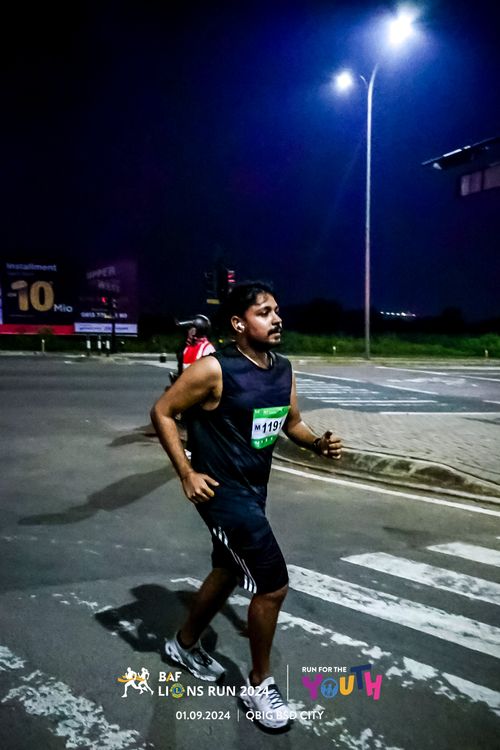 Race photo from BAF LIONS RUN 2024
