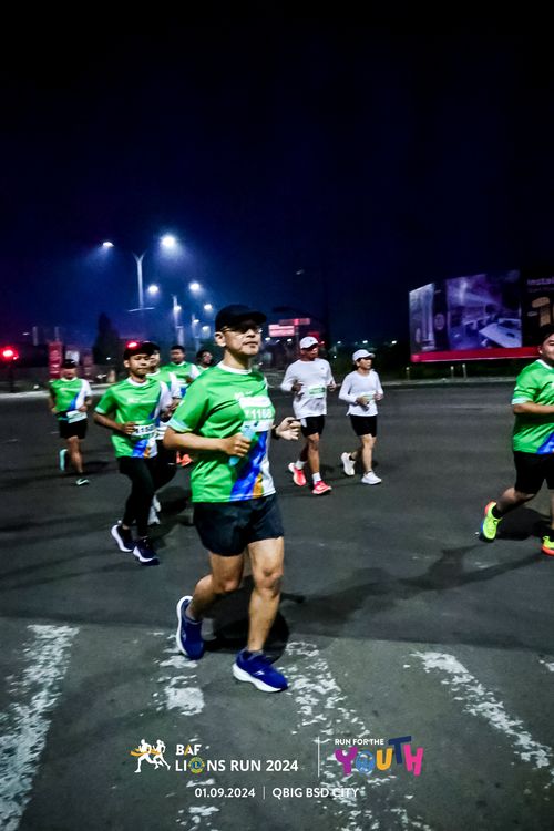 Race photo from BAF LIONS RUN 2024