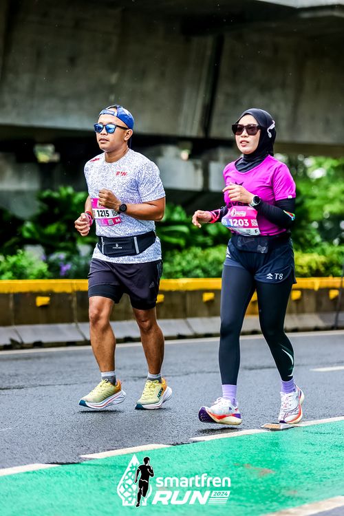 Race photo from Smartfren Run 2024