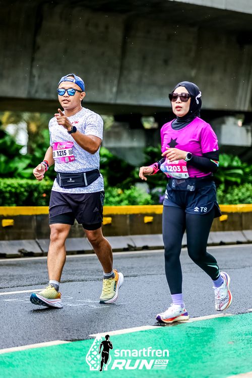 Race photo from Smartfren Run 2024