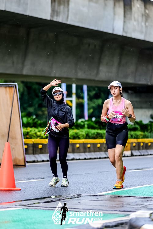 Race photo from Smartfren Run 2024