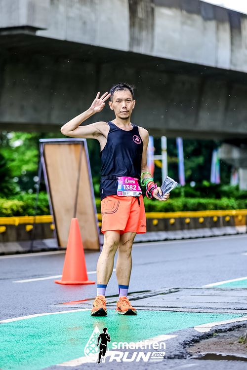 Race photo from Smartfren Run 2024