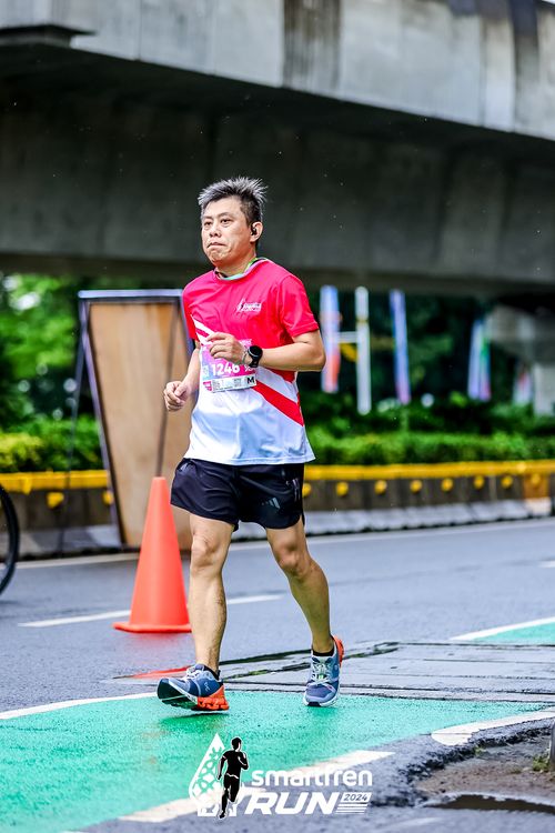 Race photo from Smartfren Run 2024