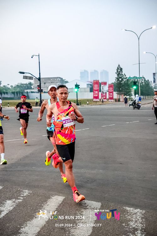 Race photo from BAF LIONS RUN 2024