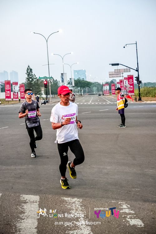 Race photo from BAF LIONS RUN 2024