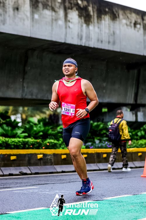 Race photo from Smartfren Run 2024