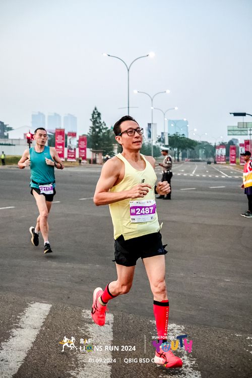 Race photo from BAF LIONS RUN 2024