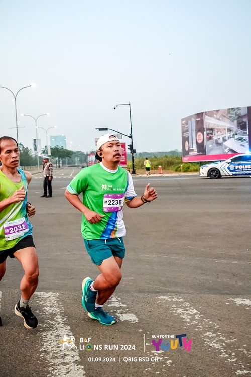 Race photo from BAF LIONS RUN 2024