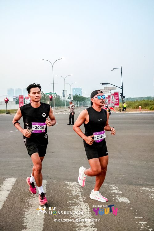 Race photo from BAF LIONS RUN 2024