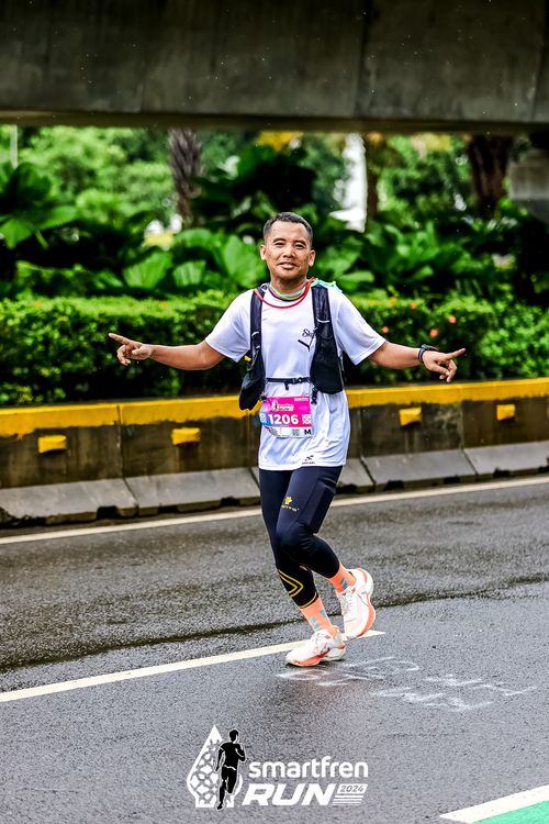 Race photo from Smartfren Run 2024