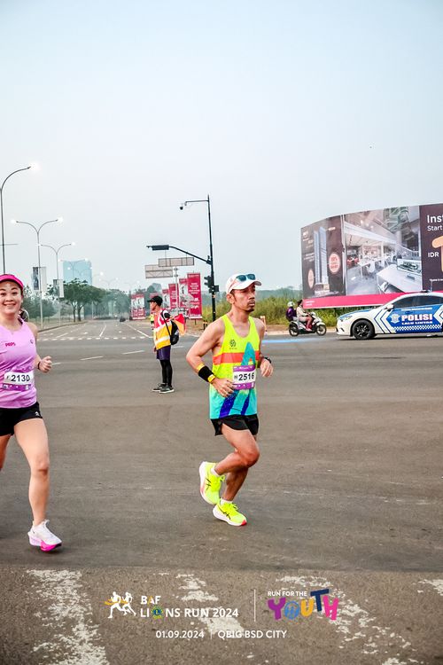 Race photo from BAF LIONS RUN 2024