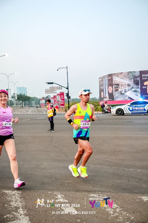 Race photo from BAF LIONS RUN 2024