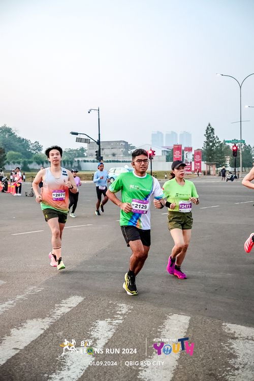 Race photo from BAF LIONS RUN 2024