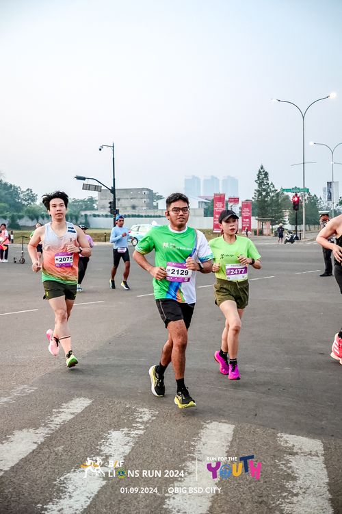 Race photo from BAF LIONS RUN 2024