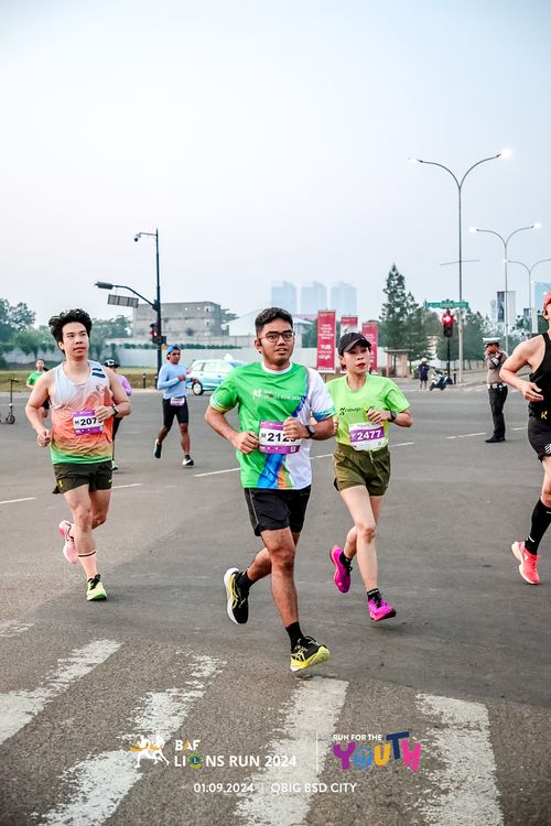 Race photo from BAF LIONS RUN 2024