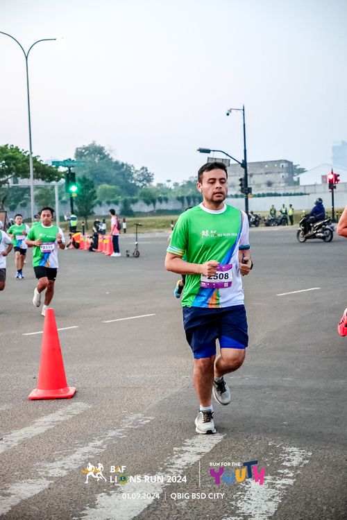 Race photo from BAF LIONS RUN 2024