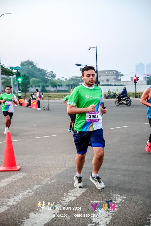 Race photo from BAF LIONS RUN 2024